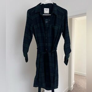 Abercrombie flannel shirt dress